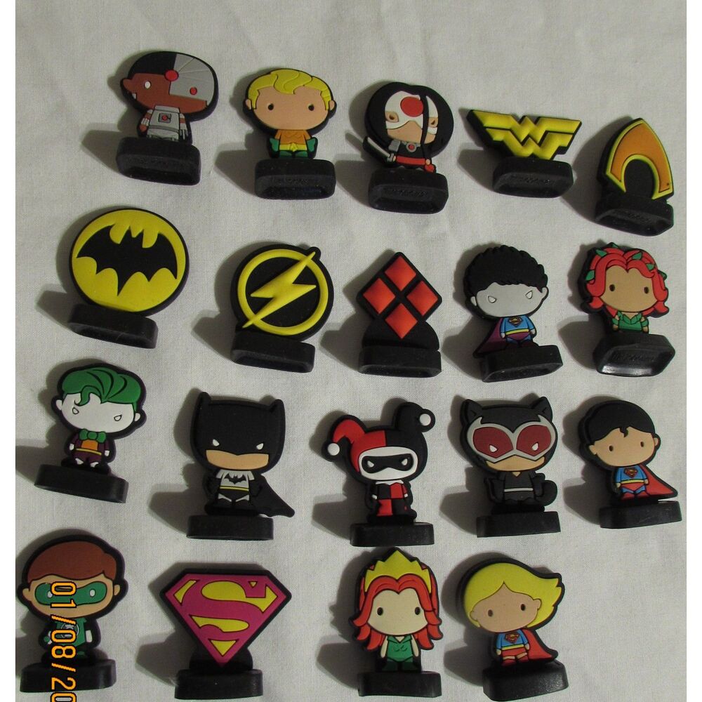 Herostix DC Comics Circle K set of 19 super hero villians action figures